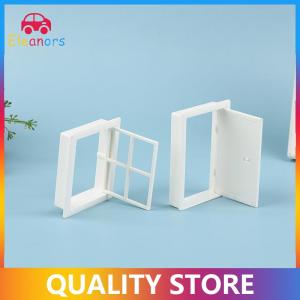 [Eleanor] Nhà nhỏ biệt thự cửa nhựa và cửa sổ mô hình nhà và trang trí