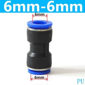 AumoPro Pneumatic Fitting Air Hose Fitting union straight PU PG 4mm 6mm 8mm 10mm 12mm 14mm 16mm Inner Straight Push Quick Connector