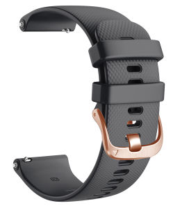 Zenia 20mm Dây đeo đồng hồ silicon chất lượng cao dành cho Garmin Forerunner 70 170 165 55 245 645 570 42mm Music Approach J1 S12 S40 S42 S44 S50 Vivoactive 6 5 3 Vivomove HR/Luxe/Style/Sport/Trend Venu SQ Haylou LS12 RS4 Plus Amazfit Active Bip S GTS 2