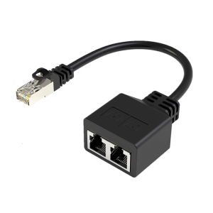 RJ45 bộ chia Ethernet 1 đến 2 LAN kết nối adapter cho tốc độ nhanh kết nối mạng connectivitys với 2 nữ cổng