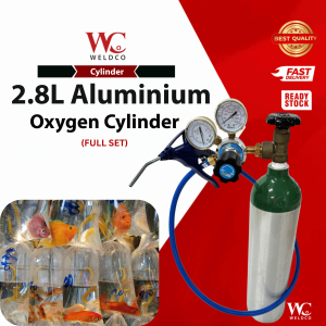 (READY STOCK) 2.8L Aluminium Cylinder C/W Oxygen Gas (Mini Cylinder) 🔥BEST PRICE IN THE MARKET🔥