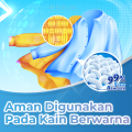 Wiselie Pembersih Bantal dan Mukenah Cloth Stain Remover Pembersih Penghilang Noda Pakaian Efektif Mengangkat Kotoran Membandel Pencerah Warna Pakaian Menjaga Kain Tetap Lembut dan Nyaman Aman untuk Semua Jenis Kain Mengembalikan Keindahan Warna Asli. 