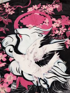 elegantstunning Men Women Cardigan Janpanes Kimono Style Red-crowned Crane Printing Sunshade Retro Style Robes