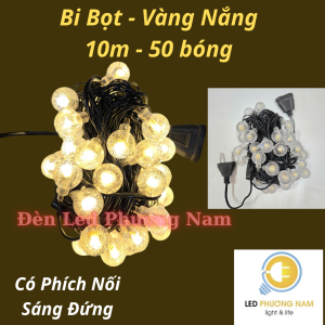 DÂY ĐÈN TRANG TRÍ NOEL TẾT LED Bi Bọt 9M - 40 bóng