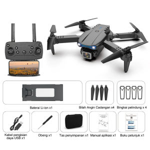 Roscloud E99 pro Aerial photography drone toys，Mainan drone kamera tunggal dan ganda definisi tinggi 4k jarak jauh WIFI FPV yang dapat dilipat