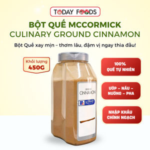 Bột Quế McCormick Culinary Ground Cinnamon 450G – Hương thơm đậm dùng cho nấu ăn & làm bánh