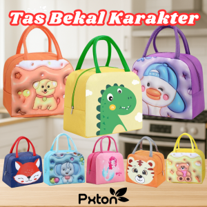 Tas Bekal Anak Karakter /Lunch Bag karakter/ Tempat Penyimpanan Kotak Makan Tahan Panas Import / Tas Bekal Anak Bermotif