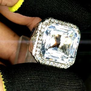 Natural Colorless White Quartz Brazil NTD Sertifikat mirip Berlian asli Sapphire safir danburite