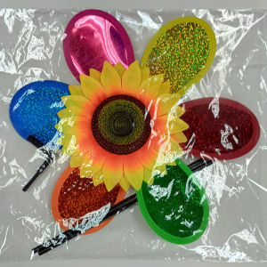 กังหันลมดอกทานตะวัน เส้นผ้านศูนย์กลาง 30 ซม. ของเล่นสำหรับเด็ก ของเล่นกลางแจ้ง ของประดับสวน