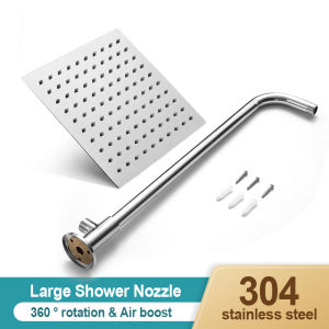 【DR】Stainless Steel 304 Square Shower Set Square Overheaded Rain Rainfall Shower Head