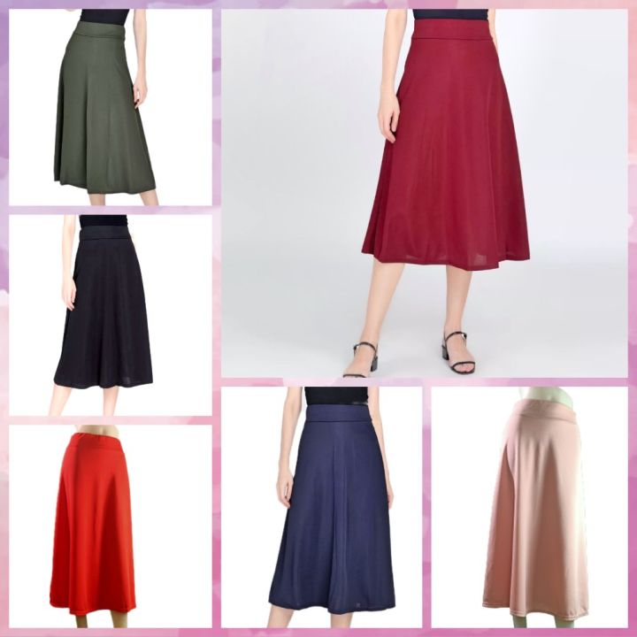 Lady's Plain Maxi Skirt /Free Size /Garterize/ A-line Skirt | Lazada PH