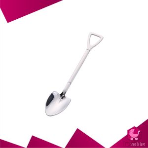 BabyShop-C1006 Sendok Dessert Bentuk Sekop Besi Stainless Baja Anti Karat / Sendok Puding Skop