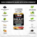 Pure Himalayan Shilajit for Men and Women 120 Capsules More Than Gummies, Resins Combined with Natural Ashwagandha Energy Health Kit Gold Curing Supplement Made in the USA. 