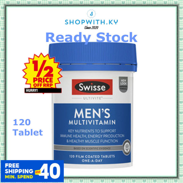 [现货+包邮 Date: 12/2026] Swisse 男性综合维生素群 Men's Ultivite Multivitamin ( 120 ...