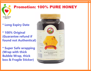 100% Natural pure Acacia Honey 1kg from Country Farm Organic No additive added Madu Certified HALAL Madu New Stock Exp Dec2027