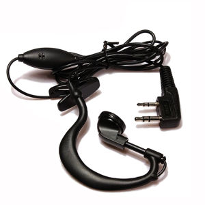 Baofeng 2 Pin Mic Headset Earpiece Ear Hook Earphone Radio Headset Two Way Radio Walkie Talkie