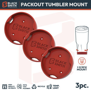 Packout Tumbler Mount ตัวยึดแก้วเก็บอุณหภูมิอเนกประสงค์ สำหรับ Milwaukee (โดยเฉพาะ) BlackSmith-แบรนด์คนไทย