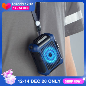 serein® Protable mini USB Hanging Clip on Waist Belt Hands-free Air Cooling Fan for Summer  Outdoor Camping Fishing