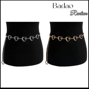 Badao Harajuku Punk Moon Metal Belts Women Vintage Punk Gothic Moon Sun High Waist Chain Belts Pendant Belts Female