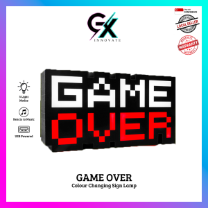 SG SELLER GAME OVER Sign Lamp - Colour Changing