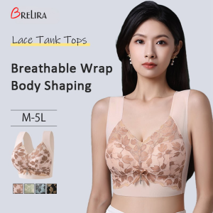【SINGABRALETTE】Wireless Minimizer Bra Lace Plus Size Bra Wide Straps Breathable Bralette Anti Sagging Support Underwear蕾絲胸罩内衣
