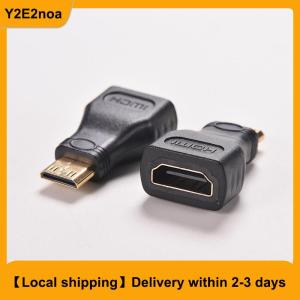 【Local shipping】 1PC For HDTV Mini HDMI Type C Male to HDMI Type A Female Adapter Connector