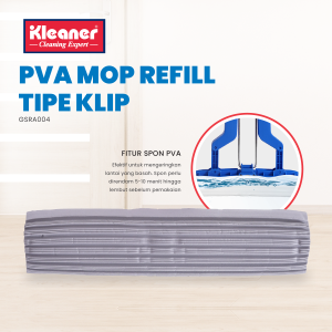 Kleaner Refill Alat Pel Spons PVA Tipe Klip Floor Mop Pembersih Lantai GSRA004