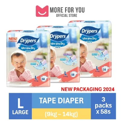 💕MORE FOR YOU💕Drypers Wee Wee Dry Baby Diaper (S/M/L/XL/XXL) - Carton Sale