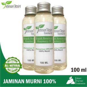 100ml minyak atsiri rosemary murni tanpa campuran rosemary pure essential oil aromatherapy therapeutic grade diffuser humidifier burner aromaterapi esensial essensial esential tanpa campuran 100 ml