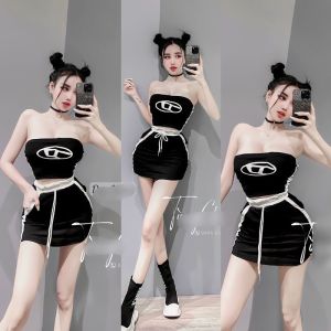 🍒🍒🍒sét áo cúp ngực chân váy thể thao siêu hot sét váy body tôn dáng năng động cá tính -cr-20 D77