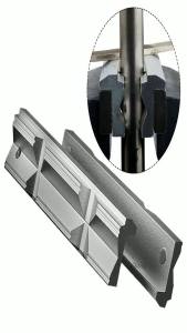 mv1 1pair CNC Milling Steel Vise Hard Jaw Fixture V-Type Jaw Aluminum Alloy 4" Or 8" V-clip 4 / 5/ 6 /8 Inch Vise Jaws 5B9Z7