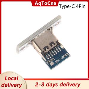 [COD] AqToCna Ship within 24 hours USB Jack Type-C 2Pin 2P 4P Waterproof Strip Line Of Solder Joint Female Connector Jack Charging Port USB Type C Socket Connector