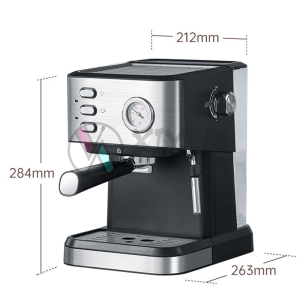 Mesin Kopi Rumah Kecil Semi-Otomatis Bertekanan Tinggi Jenis Uap Susu Berbusa Mesin All-In-One