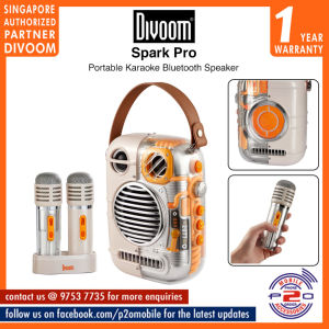 Divoom Spark-Pro Karaoke Bluetooth Portable Speaker | 1 Year Local Warranty