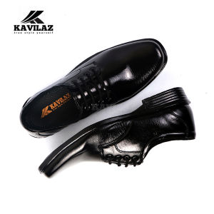 KAVILAZ true style yourself Sepatu Pantofel Hitam Pria Formal Kantor Leather Tali Kode Z3