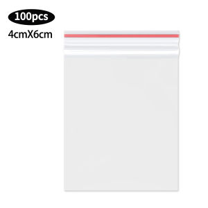 【Free Shipping】Resealable Zipper Plastic Bag Self-sealing Transparent Food Storage Packaging Vacuum Preservation OPP Bag