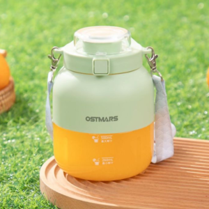 Máy Xay Sinh Tố Cầm Tay Đa Năng OSTMARS Dung Tích 500ML 10 Lưỡi Dao Sắc Bén Máy Xay Sạc Pin Tích Điện 2IN1 Kiêm Bình Nước Tặng Kèm Dây Đeo Tiện Lợi