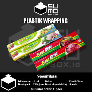 Best cling plastic wrap plastik wrapping 30cm x 30meter / plastik makanan / food