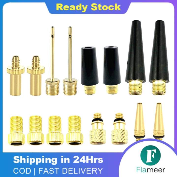 Flameer Presta Schrader Valve Adaptor Bike Pump Adapters Nozzle Air Compressor Lazada