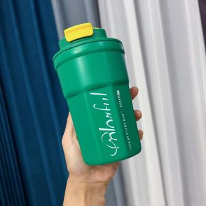 (SG Seller) 316 Coffee Thermos Cup Portable Simple Stainless Steel Vaccum Flask Thermal Cup Leak-Proof Keep Cold Or Hot Portable Mug