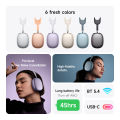 [24 hours Ship] 2025 Hoco W65 plus Happy ANC Noise Reduction Bluetooth 5.4 Noise Canceling Headphone Wireless Headphones Headset with USB-C Charging&Removable Ear Cap. 