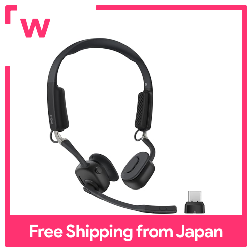 Shokz OpenMeet UC Business Earbuds with USB-C Adapter Bone Conduction Air  Conduction Wireless Headset Bluetooth Open-Ear Headphones No ear