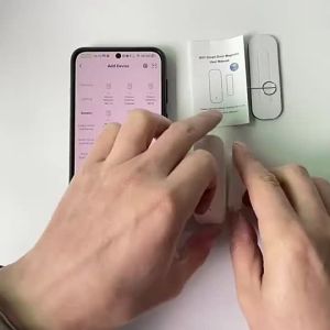 (HD1)Smart Door SensorTuya WiFi&ZigBee Window Contact Sensor Work with Alexa& Trigger Phone Notification Phone Alarm