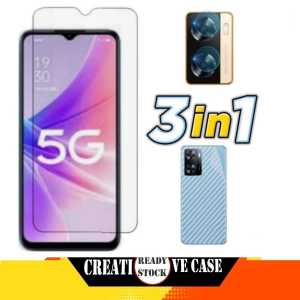 PROMO PAKET 3 INC 1 Tempered Glass OPPO A18 2023 / OPPO A38 4G / OPPO A38 4G NFC 2023 / OPPO A58 4G / OPPO A77 5G / OPPO A77S 5G Anti gores Kaca Pengiriman Cepat