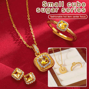 Stylish and Chic Small Square Candy Necklace  Ideal Gift for Your Loved Ones