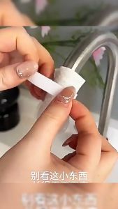 Zendro 10Pcs Thickened Faucet Filter Cotton Universal with T-strap Faucet Filter Portable