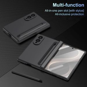 Matte Case For Samsung Galaxy Z Fold8 Wide With Stylus Pen Integrated Pen Slot Hinge Shell Built-in Screen Film Cover