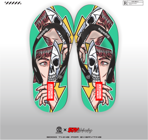 BRZ-Sandal Jepit Keren 2024 Sandal jpt Pria Wanita u/ anak 26-35 u/dewasa 36-43 Sandal Distro 079