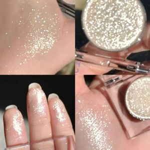 Long-Lasting Waterproof Pearl Eye Shadow Palette with Glitter Monochrome Sequin Silk Glitter