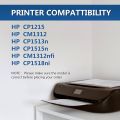 Compatible CP1215 Toner Cartridge,Replacement for HP 125A CB540A Black Toner Cartridges Fits for HP CP1215 CP1518ni CM1312nfi CP1515n CM1312 CP1513n,2Pk Black. 